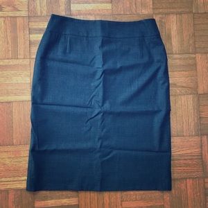 Hugo Boss fine wool charcoal grey pencil skirt